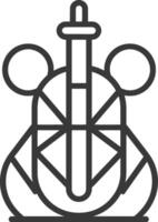 simple line drawing of a Ferris wheel vector