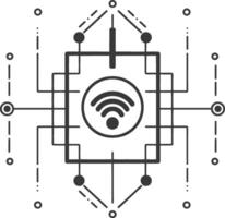 Connected devices and the internet of things vector