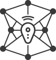 Connected devices in a network vector