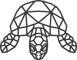 geometric turtle with a determined look vector