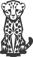 geometric art design cheetah design A unique take on a classic animal vector