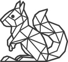 geometric representation of a squirrel vector