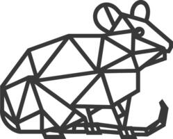 geometric rendering of a rat vector