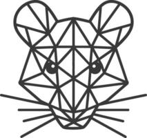 geometric mouse with a triangular face vector