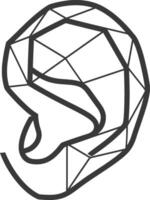 geometric representation of an ear vector