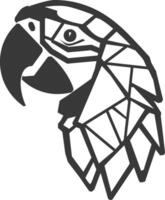 Geometric Representation of a Parrots Head vector