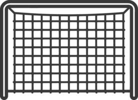 A black and white illustration of a net vector