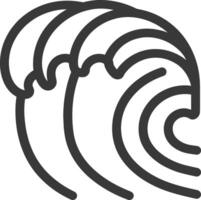 A black and white line drawing of a wave vector