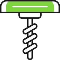 Kitchen Utensils Green Mix Style Icon vector