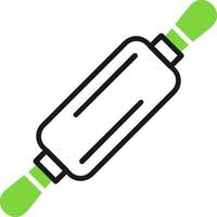 Kitchen Utensils Green Mix Style Icon vector