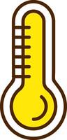 Checkup Filled Yellow Style Icon vector