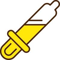 Checkup Filled Yellow Style Icon vector