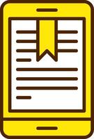 Media Filled Yellow Style Icon vector