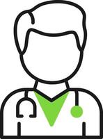 Checkup Green Mix Style Icon vector