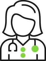 Checkup Green Mix Style Icon vector