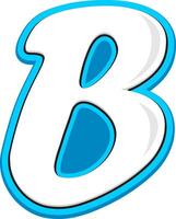 B Alphabet Font Style Element vector