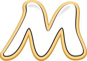 M Alphabet Font Style Element vector