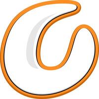 O Alphabet Font Style Element vector