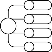 Flow Chart Outline Style Element vector