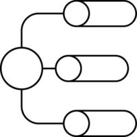 Flow Chart Outline Style Element vector