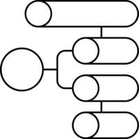 Flow Chart Outline Style Element vector