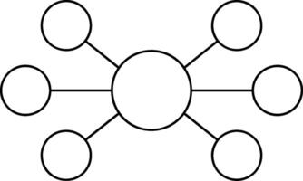Flow Chart Outline Style Element vector