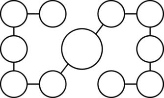 Flow Chart Outline Style Element vector