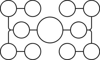 Flow Chart Outline Style Element vector