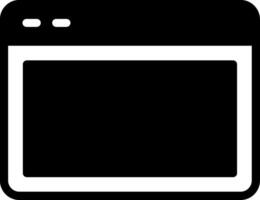 Browser Window Glyph Style Icon vector