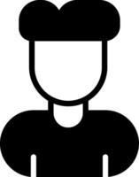 User Profile Glyph Style Icon vector