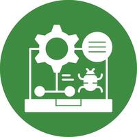 Debug Glyph Style Icon vector