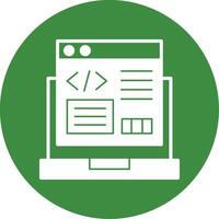 Code Refactoring Glyph Style Icon vector