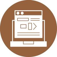 Command Line Glyph Style Icon vector