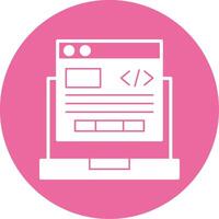 Programming Glyph Style Icon vector