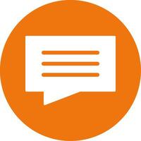 SMS Glyph Style Icon vector