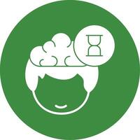 Timer Glyph Style Icon vector