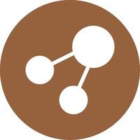 Share Glyph Style Icon vector