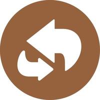 Refresh Glyph Style Icon vector