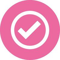Chekmark Glyph Style Icon vector