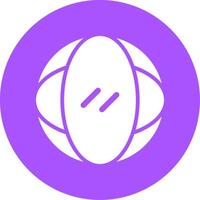 Globe Glyph Style Icon vector
