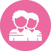 Team Glyph Style Icon vector