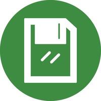 Save Glyph Style Icon vector