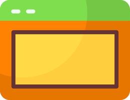 Browser Window Flat Style Icon vector