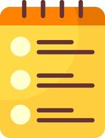 Shopping List Flat Style Icon vector