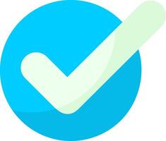 Checkmark Flat Style Icon vector