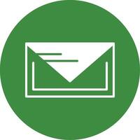 Mail Glyph Style Icon vector