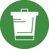 Trash Glyph Style Icon vector