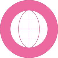 Global Glyph Style Icon vector