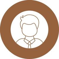 User Glyph Style Icon vector