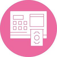 ATM Glyph Style Icon vector